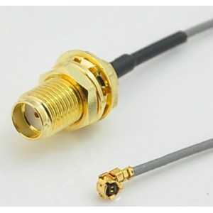 SMA Bulkhead to uFL (IPEX) Cable 100mm