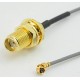 SMA Bulkhead to uFL (IPEX) Cable 100mm